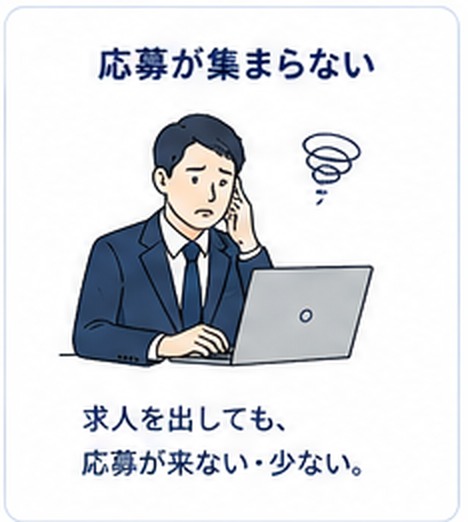 応募が集まらない