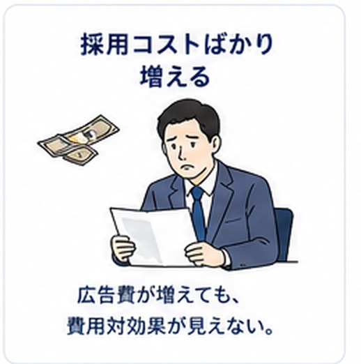 採用コストばかり増える